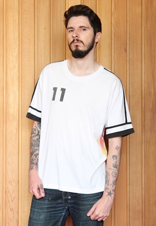 VINTAGE 1990S WHITE FOOTBALL SHIRT