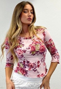 Vintage Y2k Floral Top