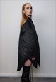 OVERSIZE QUILTED BOMBER JACKET THIN GOTHIC CATWALK COAT