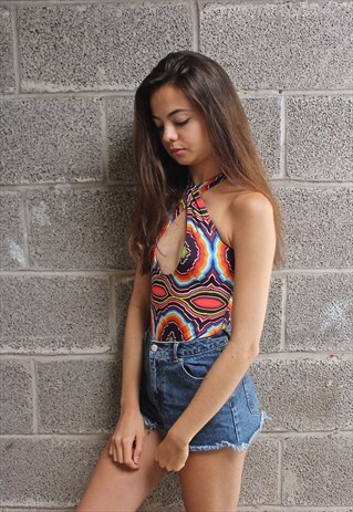 FUNKY PATTERNED SWIMSUIT