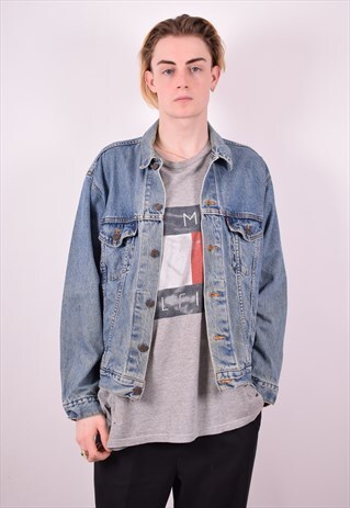 LEVI'S MENS VINTAGE DENIM JACKET MEDIUM BLUE 90S