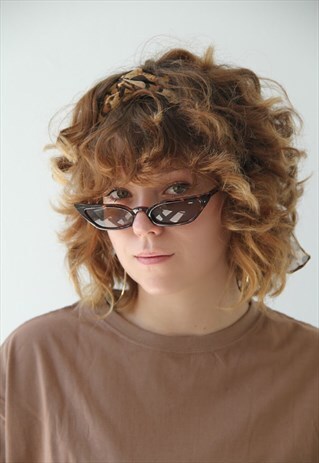 90'S CAT EYE SUNGLASSES BROWN