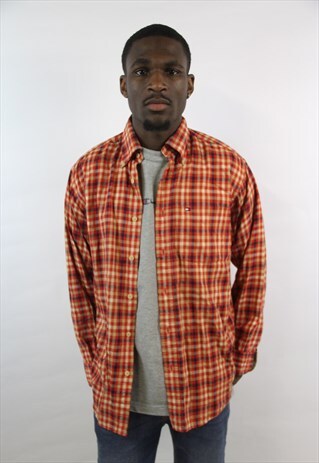 VINTAGE TOMMY HILFIGER CHECK RED SHIRT
