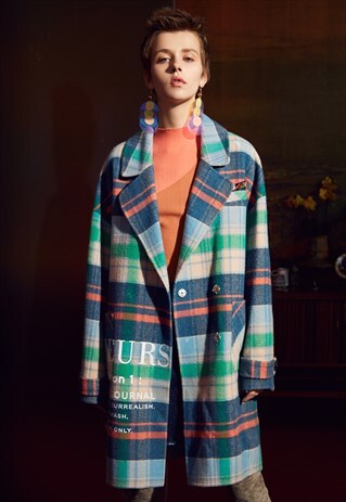 WOOL BLEND LONGLINE COAT