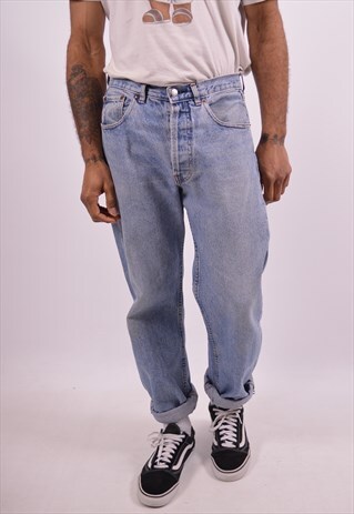 LEVI'S 501 MENS VINTAGE JEANS W36 L31 BLUE 90S