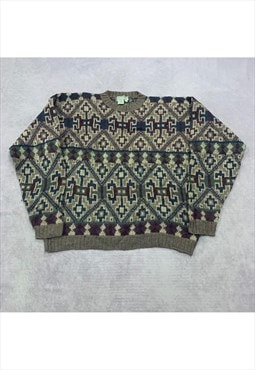 Vintage Knitted Jumper Men's XL