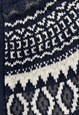 VINTAGE KNITTED CARDIGAN ABSTRACT PATTERNED ZIP UP KNIT 