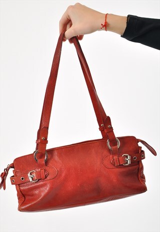VINTAGE 90'S REAL LEATHER BAG