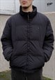 VINTAGE TOMMY HILFIGER BLACK PADDED PUFFER COAT