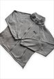 Columbia fleece jacket zipper light grey