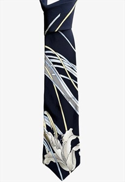 Vintage 90s Leonard Abstract Floral Print Tie
