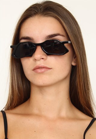 RAW DIAMOND SUNGLASSES IN BLACK