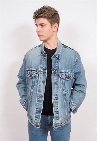 LEVI'S RE WORKED CAMOUFLAGE DENIM JACKET L