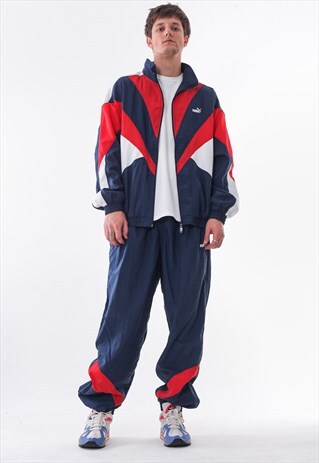 VINTAGE PUMA JACKET AND PANTS 90S RED NAVY BLUE