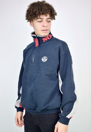 VINTAGE 90'S NORTH SAILS 1/4 ZIP SWEATSHIRT
