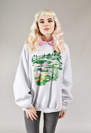 VINTAGE GOLF SWEATSHIRT GREY