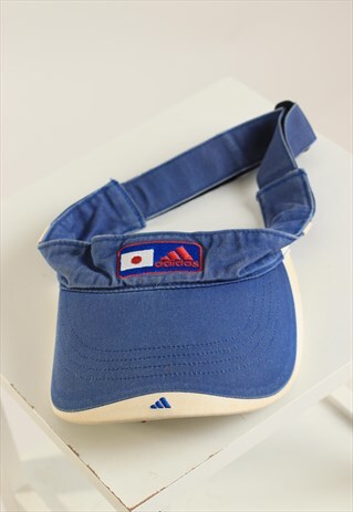 VINTAGE ADIDAS VISOR CAP NAVY