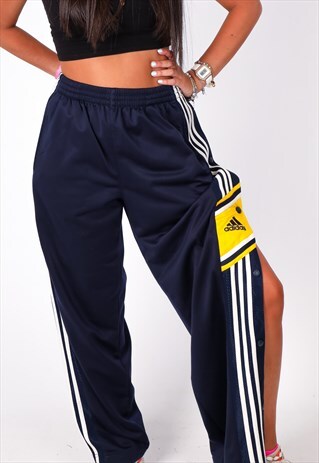 VINTAGE ADIDAS POPPERS TRACKSUIT BOTTOMS NTR209