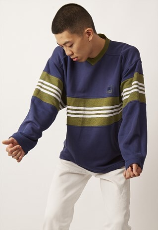 ADIDAS 90S VINTAGE MULTI COLOURED SWEATER