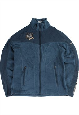 Vintage 90's Columbia Fleece Jumper Notre Dame Full Zip Up