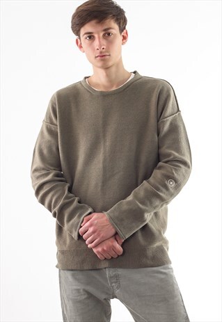 VINTAGE STONE ISLAND SWEATER 90S GREEN KHAKI