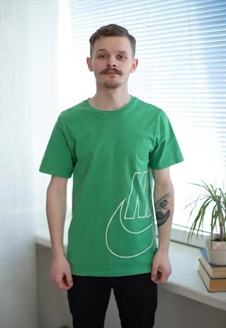VINTAGE 90'S GREEN COTTON T-SHIRT
