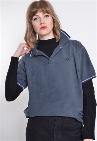 VINTAGE FRED PERRY POLO SHIRT BLACK