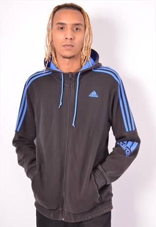 VINTAGE ADIDAS HOODIE SWEATER BLACK
