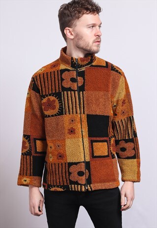 VINTAGE ZIP UP FLEECE TOP