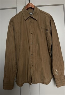 Vintage Brown Cotton G star Shirt