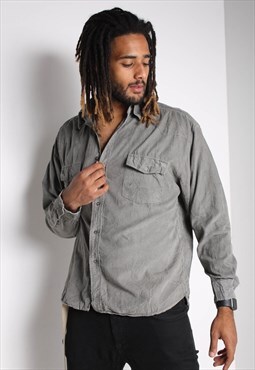 Vintage Corduroy Cord Shirt Grey