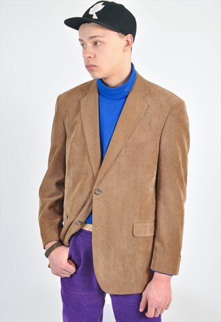 VINTAGE CORDUROY BLAZER IN BROWN