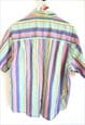 VINTAGE PASTEL STRIPPED SHIRT STRIPES VACATION SUMMER