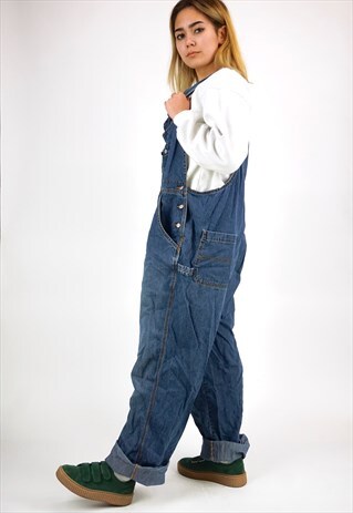 VINTAGE 90'S DENIM DUNGAREES