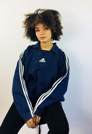 VINTAGE ADIDAS BIG LOGO 90S FOOTBALL SWEATSHIRT