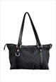 GUCCI SHOULDER BAG GG LOGO MONOGRAM BLACK ABBEY VINTAGE
