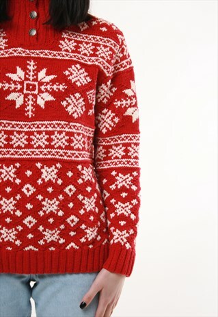 VINTAGE RALPH LAUREN EXCLUSIVE HANDKNITTED WINTER JUMPER 403