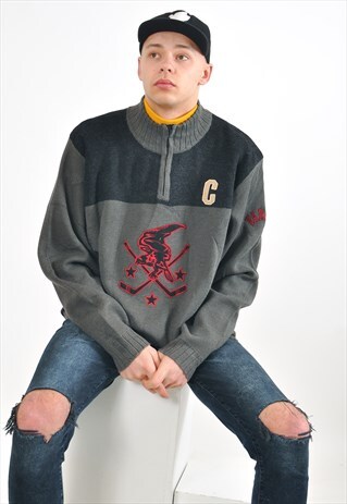 VINTAGE 1/4 ZIP JUMPER