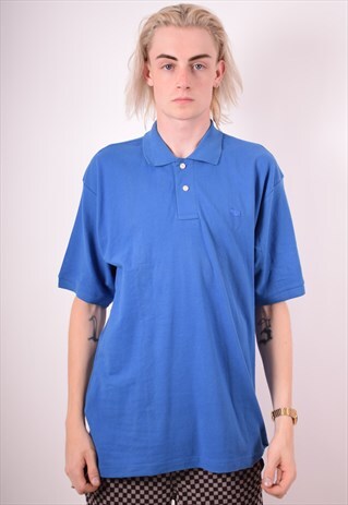 FILA MENS VINTAGE T-SHIRT TOP LARGE BLUE 90S