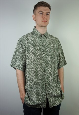 PURE SILK PATTERNED SHIRT