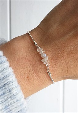 Luna Cluster Moonstone Bracelet