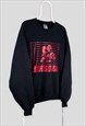 VINTAGE ROSSVILLE HORNETS BLACK SWEATSHIRT BASKETBALL LARGE