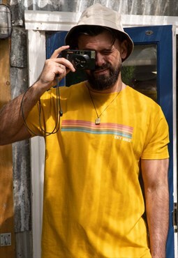 ROR Personalised Unisex Mustard Rainbow year T-Shirt