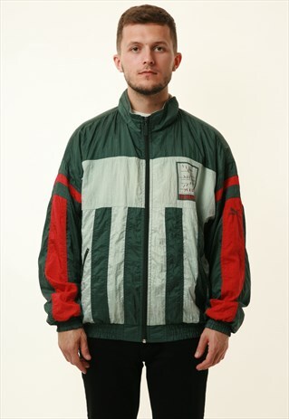 90S VINTAGE OLDSCHOOL RARE PUMA SHELL JACKET 13374