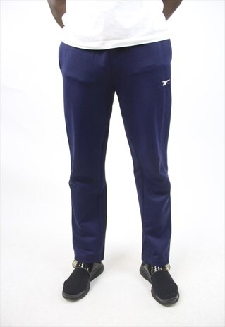 VINTAGE REEBOK NAVY 90'S TRACKSUIT BOTTOMS