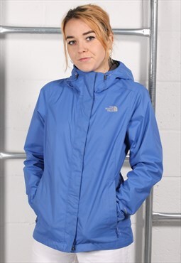 Vintage The North Face Jacket in Blue Windbreaker Coat Small