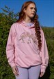 DAISY DINOSAUR LIGHT PINK HOODIE