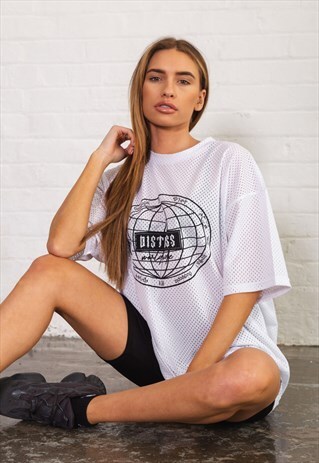 THE HEAT MESH T-SHIRT - WHITE