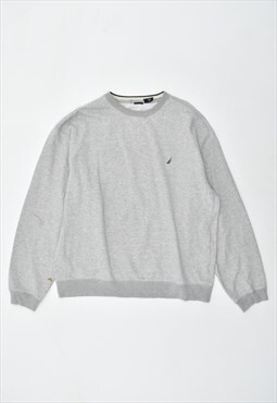 Vintage 90's Nautica Sweatshirt Jumper Grey
