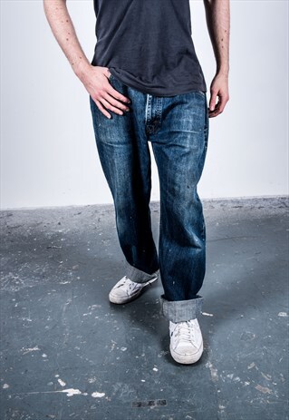VINTAGE BLUE LEVI'S PAINT JEANS